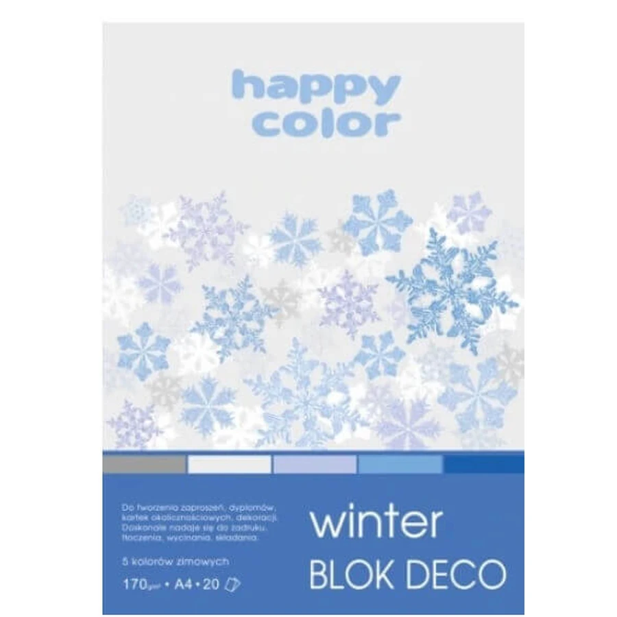 Блок Deco Winter/Cristal A4, 20 листов: цены и характеристики
