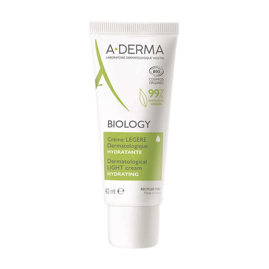 A-Derma Biology Органічний легкий дерматологічний зволожуючий крем 40 мл: ціни та характеристики