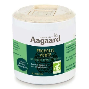 Aagaard Прополіс Green Immune Defence Bio 60 капсул для розсмоктування