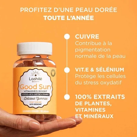 Lashilé Beauty Vitamines Boost Good Sun 60 жевательных конфет: цены и характеристики