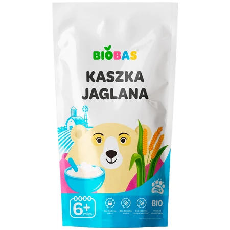 БіоБас Біо пшоняна каша, без цукру, з 6 місяців, 200 г: ціни та характеристики