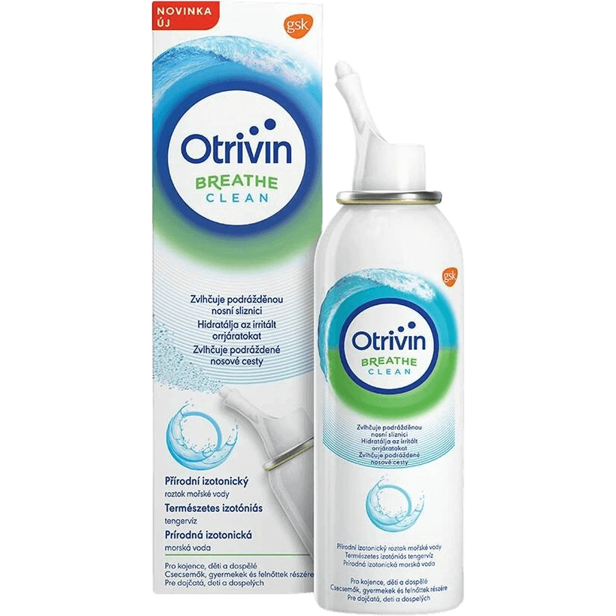 Ізотонічна морська вода Otrivin Breathe Clean для очищення носа 100 мл: ціни та характеристики