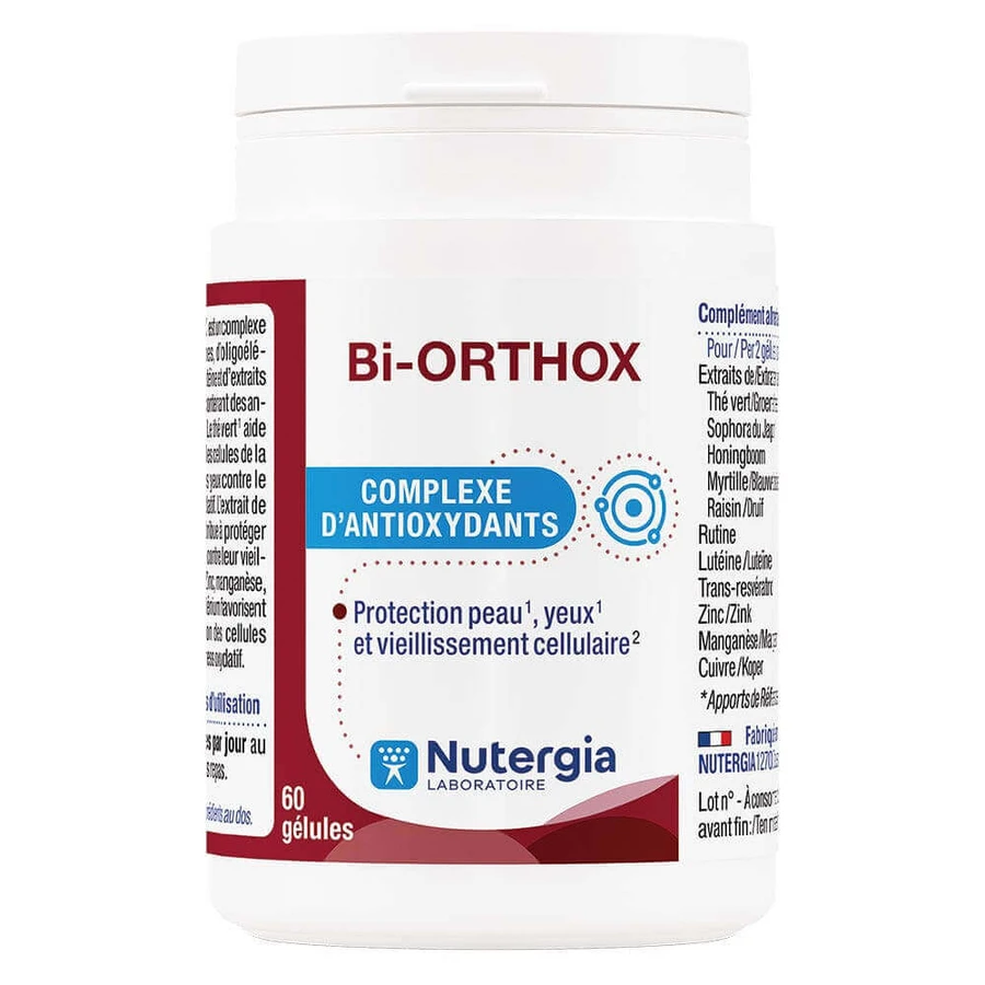 Антиоксидантний комплекс Nutergia Bi-orthox 60 гелів: ціни та характеристики