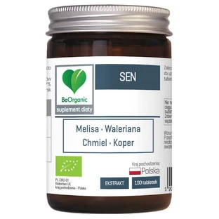 BeOrganic Sleep, 100 таблеток