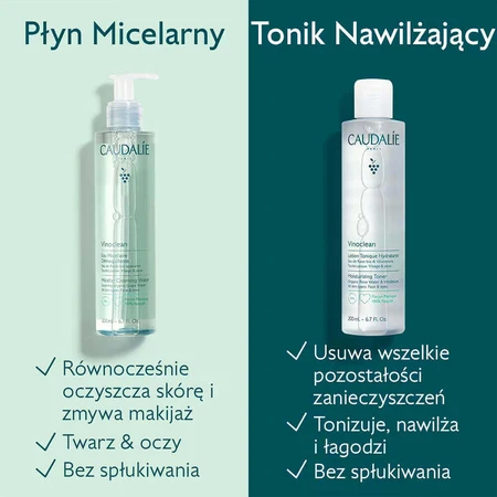 Caudalie Vinoclean, міцелярна рідина для зняття макіяжу, 400 мл: ціни та характеристики