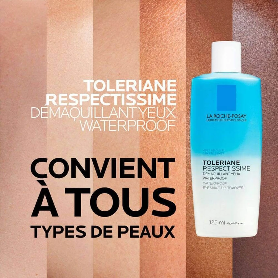 La Roche-Posay Respectissime Водостойкое средство для снятия макияжа с глаз 2х125 мл: цены и характеристики