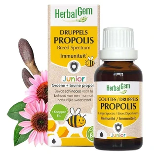 Herbalgem Прополісні краплі для горла Junior Bio 15мл