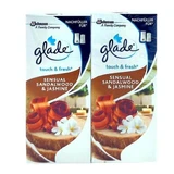 Glade, Touch amp; Fresh, Освіжувач повітря, сандал і жасмин, 2х10мл