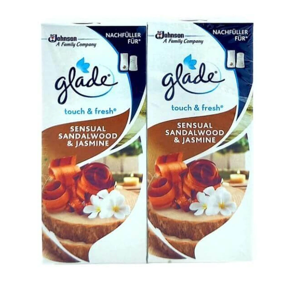 Glade, Touch amp; Fresh, Освіжувач повітря, сандал і жасмин, 2х10мл: ціни та характеристики