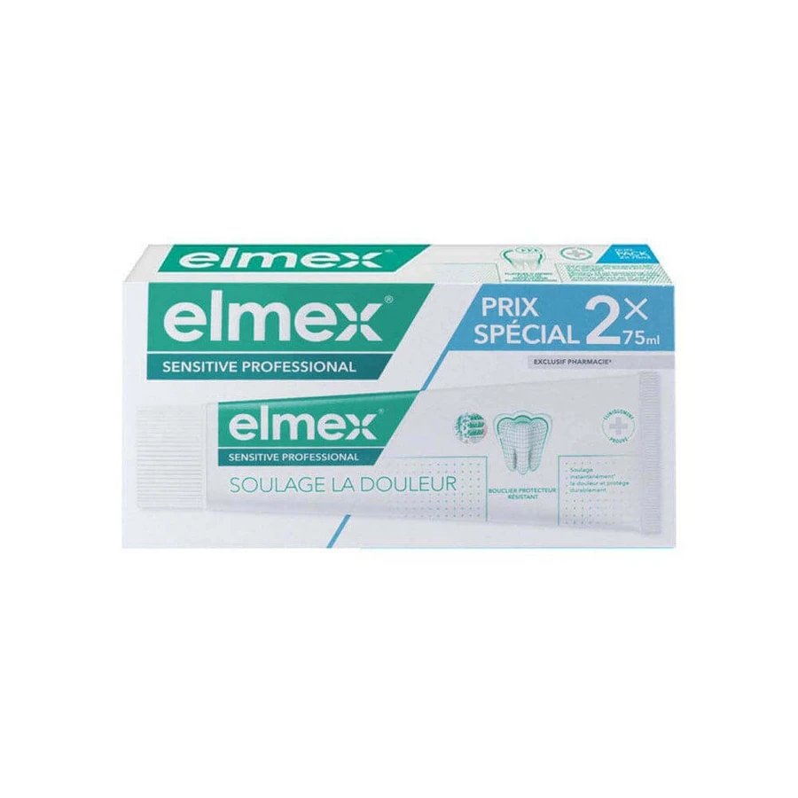 Elmex Sensitive Professional Pain Relief Toothpaste 2x75 мл: цены и характеристики