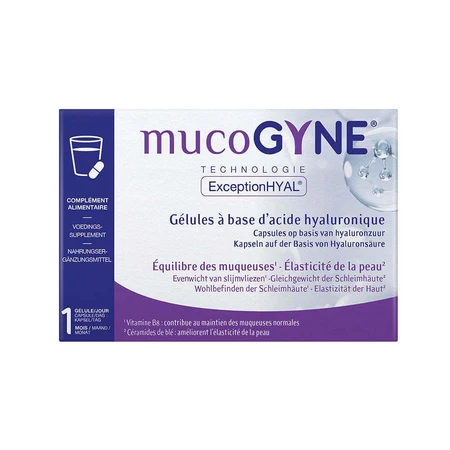 Mucogyne Гиалуроновая кислота для перорального применения 28 капсул: цены и характеристики