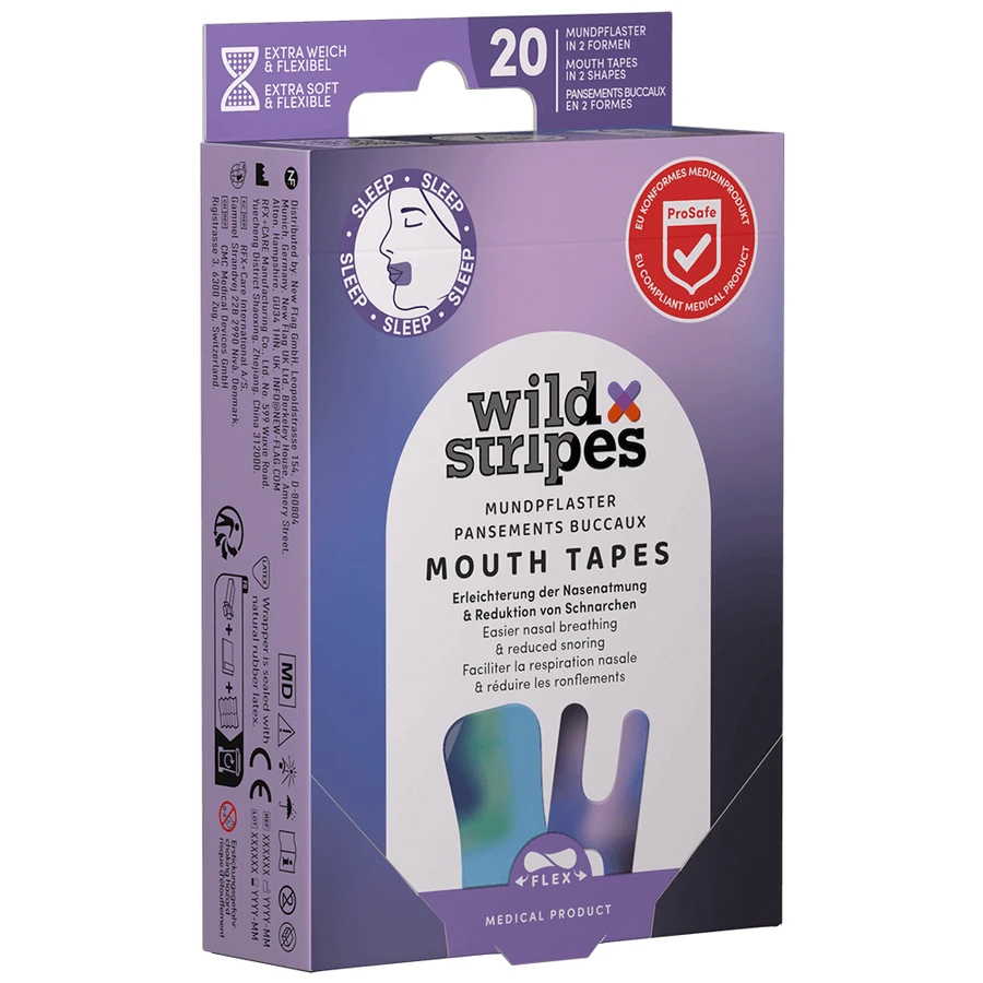 Пластир для рота Wild Stripes Sunset, пластир проти хропіння, 20 шт.: ціни та характеристики