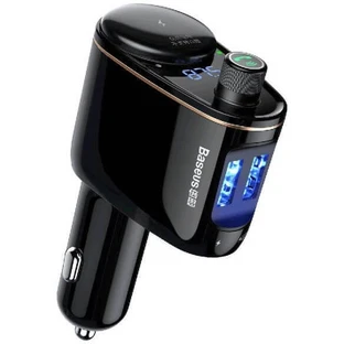 Автомобільний FM-трансмітер Baseus S-06 Bluetooth/USB (Overseas Edition) - чорний
