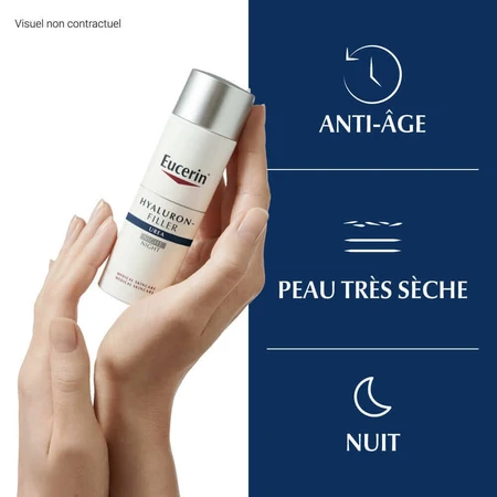 Eucerin Hyaluron-Filler Extra Riche Нічний догляд з насиченою текстурою 50 мл: ціни та характеристики