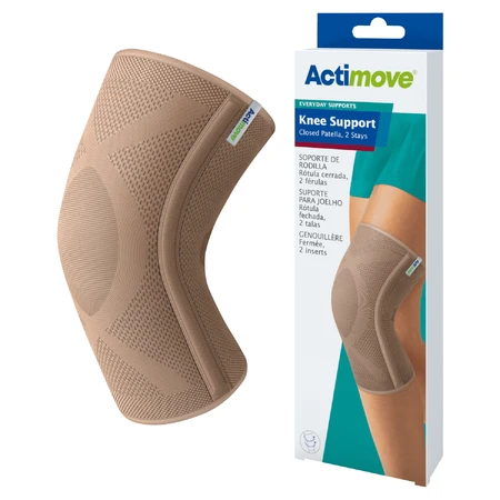 Actimove Everyday Supports, стабилизирующий бандаж для колена, со встроенным наколенником и 2 китовыми костями, бежевый, размер M: цены и характеристики