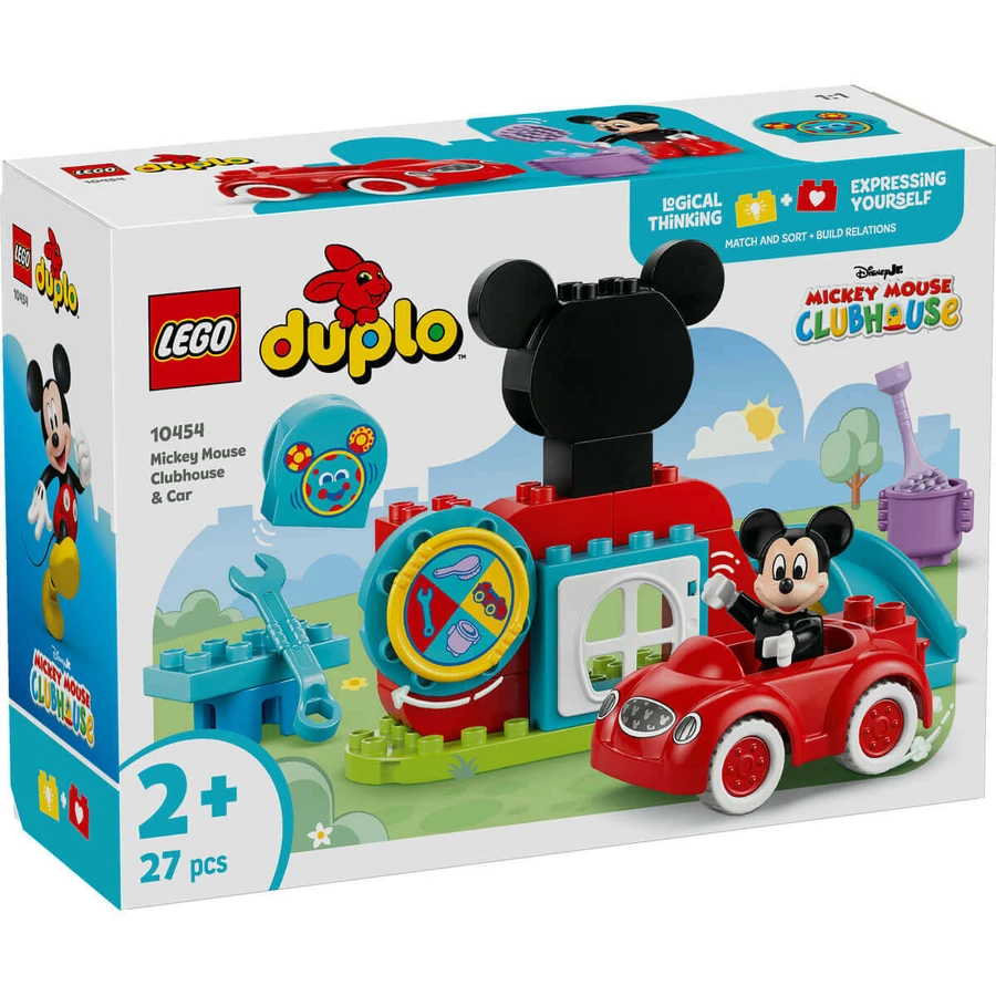 Міккі Маус Дупло Клуб і машина, +2 роки, 10454, Lego: ціни та характеристики