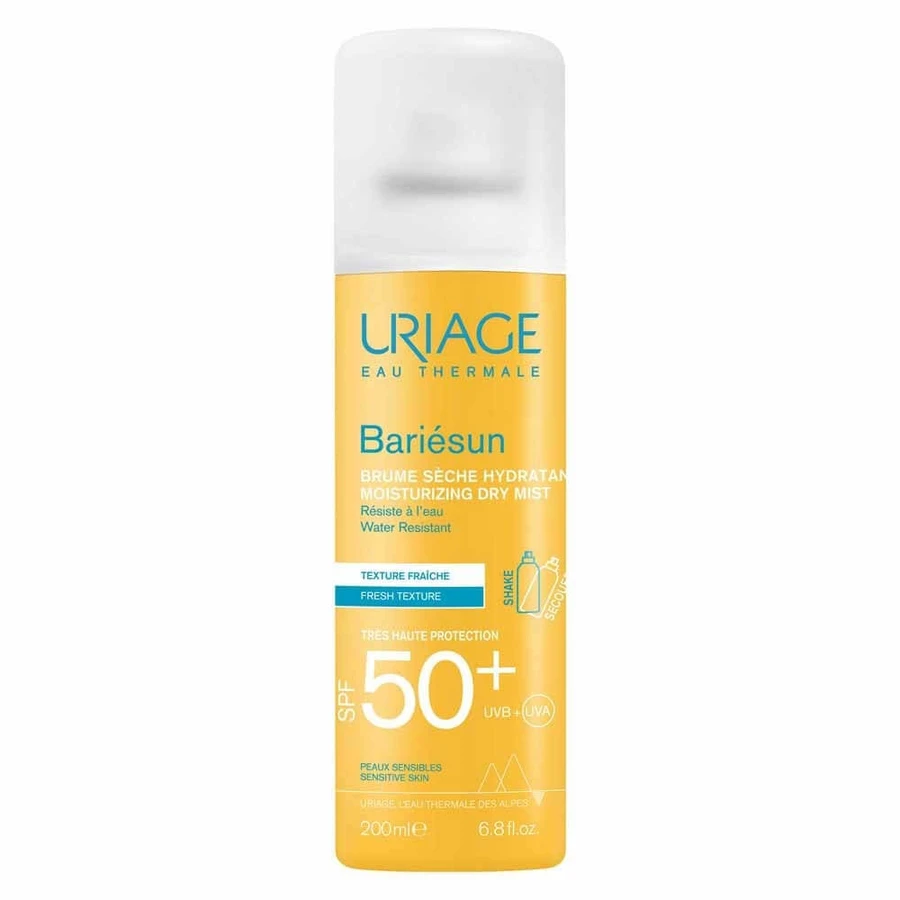Сухий спрей Uriage Bariésun Spf50+ для чутливої шкіри 200 мл Uriage Bariésun Spf50+ Сухий спрей для чутливої шкіри 200 мл: ціни та характеристики