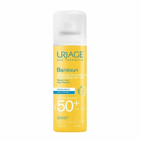Сухий спрей Uriage Bariésun Spf50+ для чутливої шкіри 200 мл Uriage Bariésun Spf50+ Сухий спрей для чутливої шкіри 200 мл: ціни та характеристики