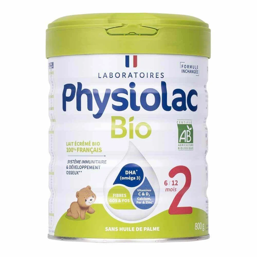 Сухое молоко Physiolac Organic 2 от 6 до 12 месяцев: цены и характеристики