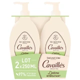 Cavaillès Интимная сухость Натуральное увлажняющее очищающее средство 2x250 мл