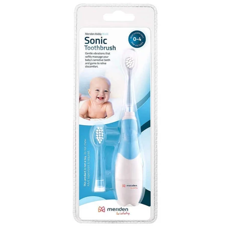 Meriden Kiddy, звуковая зубная щетка для детей, голубая, 0-4 года, 1 шт.: цены и характеристики
