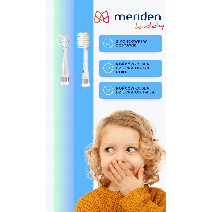 Meriden Kiddy, звуковая зубная щетка для детей, голубая, 0-4 года, 1 шт.: цены и характеристики