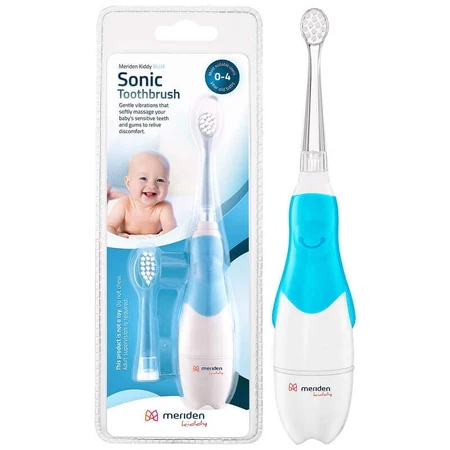 Meriden Kiddy, звуковая зубная щетка для детей, голубая, 0-4 года, 1 шт.: цены и характеристики