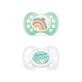 Dodie Симметричные силиконовые пустышки Mum Collection от 0 до 6 месяцев x2