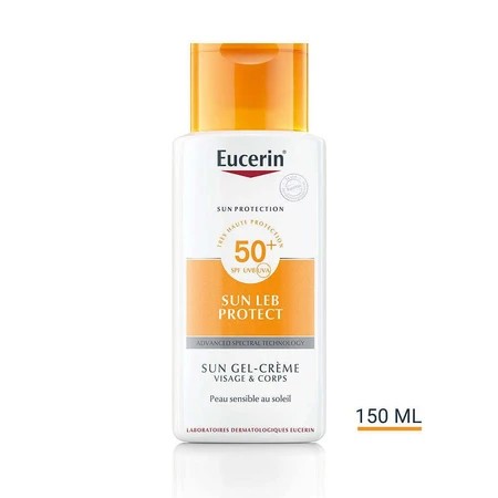 Eucerin Сонцезахисний крем-гель Spf50 Leb Protect Face and Body 150мл: ціни та характеристики