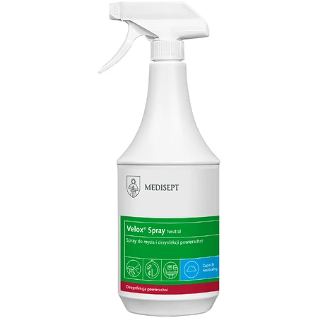 Medisept Velox Spray Neutral, спрей для очищення та дезінфекції поверхонь, 1 л: ціни та характеристики