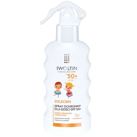 Iwostin Solecrin, захисний спрей для дітей, SPF 50+, 175 мл + надувна пляжна подушка безкоштовно: ціни та характеристики