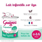 Guigoz Guigozgest GuigozGest 1 Молочная сухая загущенная смесь 0-6 месяцев Dès La Naissance Jusqu'à 6 Mois 800 гр.: цены и характеристики