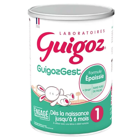Guigoz Guigozgest GuigozGest 1 Молочная сухая загущенная смесь 0-6 месяцев Dès La Naissance Jusqu'à 6 Mois 800 гр.: цены и характеристики