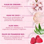 Energie Fruit Органічний молочний сорбет з м'якоттю малини та цвітом вишні для сухої шкіри 200 мл: ціни та характеристики