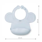 BabyOno, силіконовий нагрудник з регульованою застібкою, синій, від 6 місяців, 1 шт.: ціни та характеристики