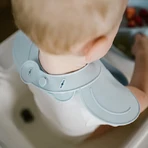 BabyOno, силіконовий нагрудник з регульованою застібкою, синій, від 6 місяців, 1 шт.: ціни та характеристики