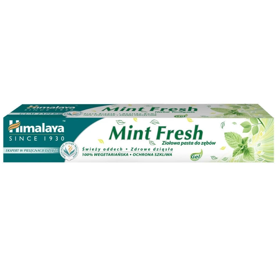 Набор Himalaya Mint Fresh, травяная гелевая зубная паста, освежающая дыхание, 2 x 75 мл: цены и характеристики