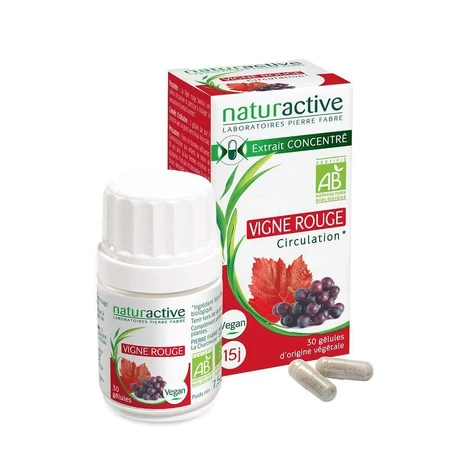 Naturactive Концентрированный экстракт органической красной лозы Циркуляция 30 капсул: цены и характеристики