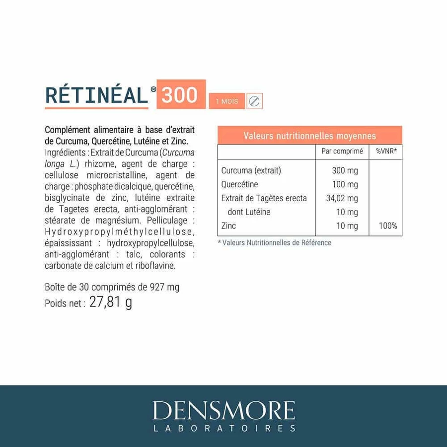 Densmore Retinal Ophthalmology Maintien de la Vision 30 таблеток: цены и характеристики