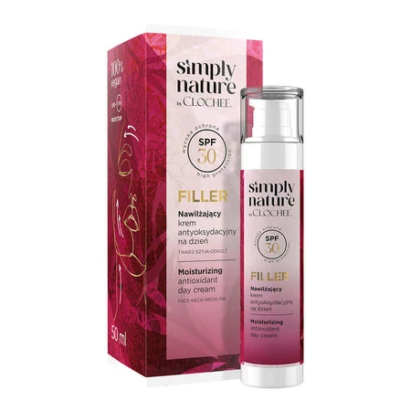 Clochee Simply Nature Filler, зволожуючий антиоксидантний денний крем, SPF 30, 50 мл: ціни та характеристики