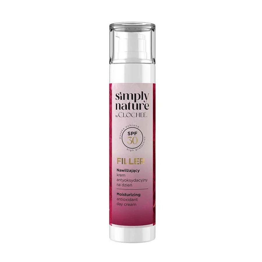 Clochee Simply Nature Filler, зволожуючий антиоксидантний денний крем, SPF 30, 50 мл: ціни та характеристики