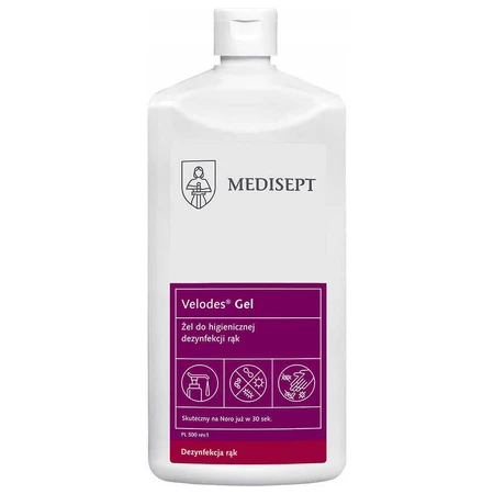 Medisept Velodes Gel, Гель для гігієнічної та хірургічної дезінфекції рук, 500 мл: ціни та характеристики