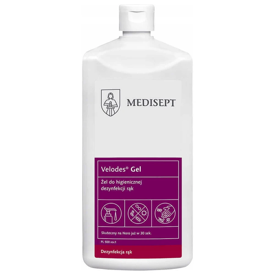 Medisept Velodes Gel, Гель для гігієнічної та хірургічної дезінфекції рук, 500 мл: ціни та характеристики