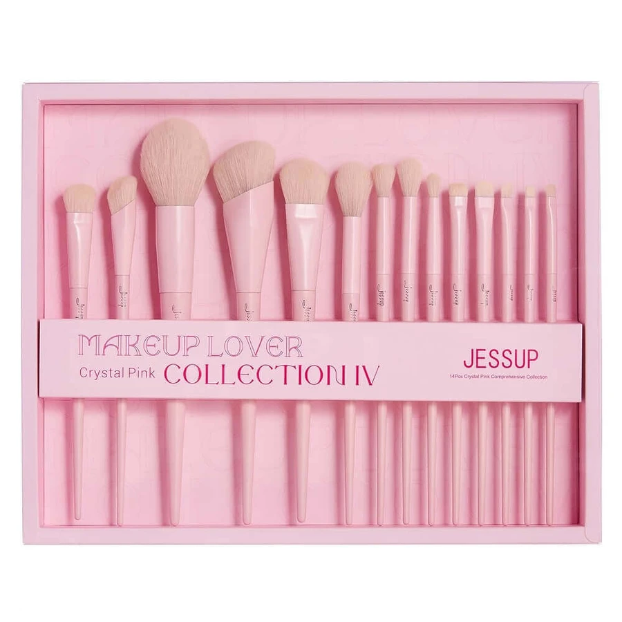 Набір пензлів для макіяжу Jessup Makeup Lover Crystal Pink Collection IV T495, 14 штук: ціни та характеристики