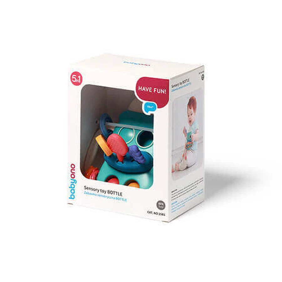 BabyOno, сенсорная игрушка, бутылочка, от 18 месяцев, 1 шт.: цены и характеристики