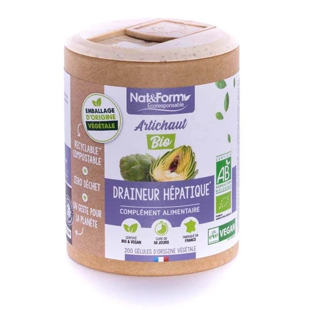 Nat&Form ARTICHAUT ORGANIC 200 капсул: цены и характеристики