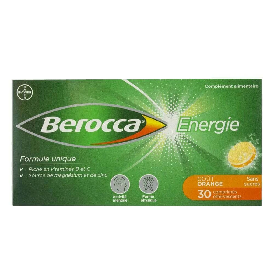 Ігристе вино Bayer Berocca Energy Orange 30 таблеток: ціни та характеристики