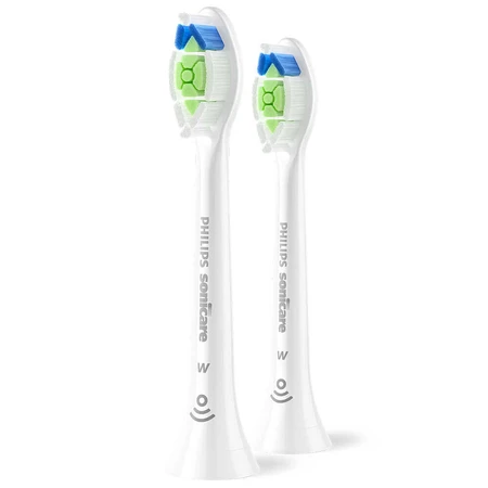 Philips, змінні насадки для звукової зубної щітки Sonicare W2 Optimal White, білі, 2 шт.: ціни та характеристики