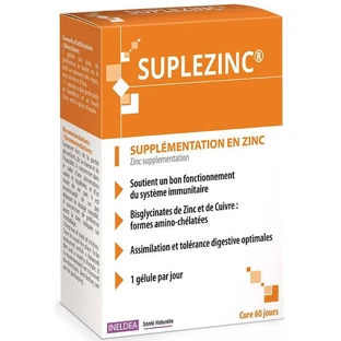 Суплецинк Ineldea Santé Naturelle Suplezinc, 60 капсул