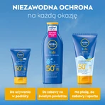 Nivea Sun Kids Protect & Care 5in1 Set, Детский солнцезащитный лосьон, SPF 50+, 200 мл + , Увлажняющий солнцезащитный спрей, SPF 30, 200 мл + пляжное полотенце бесплатно: цены и характеристики